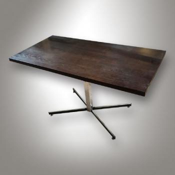 Dining Table - solid wood, oak veneer - 1960